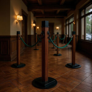 Cubelle Antique Wood Stanchions