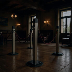 Cubelle Elegant Nickel Stanchions