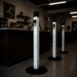Cubelle White Antique Stanchions